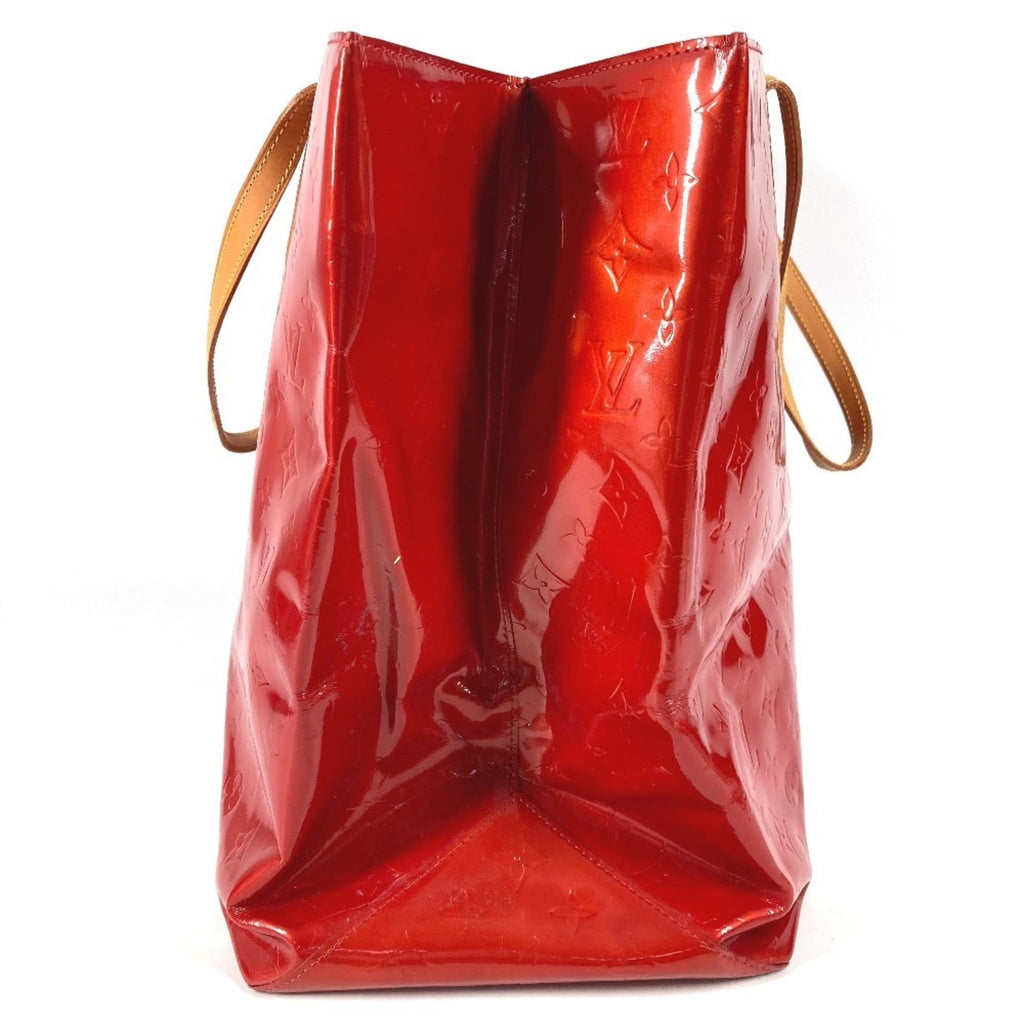 Louis Vuitton Red Color Monogram Vernis Boston Bag Shoulder Bag Tote Bag