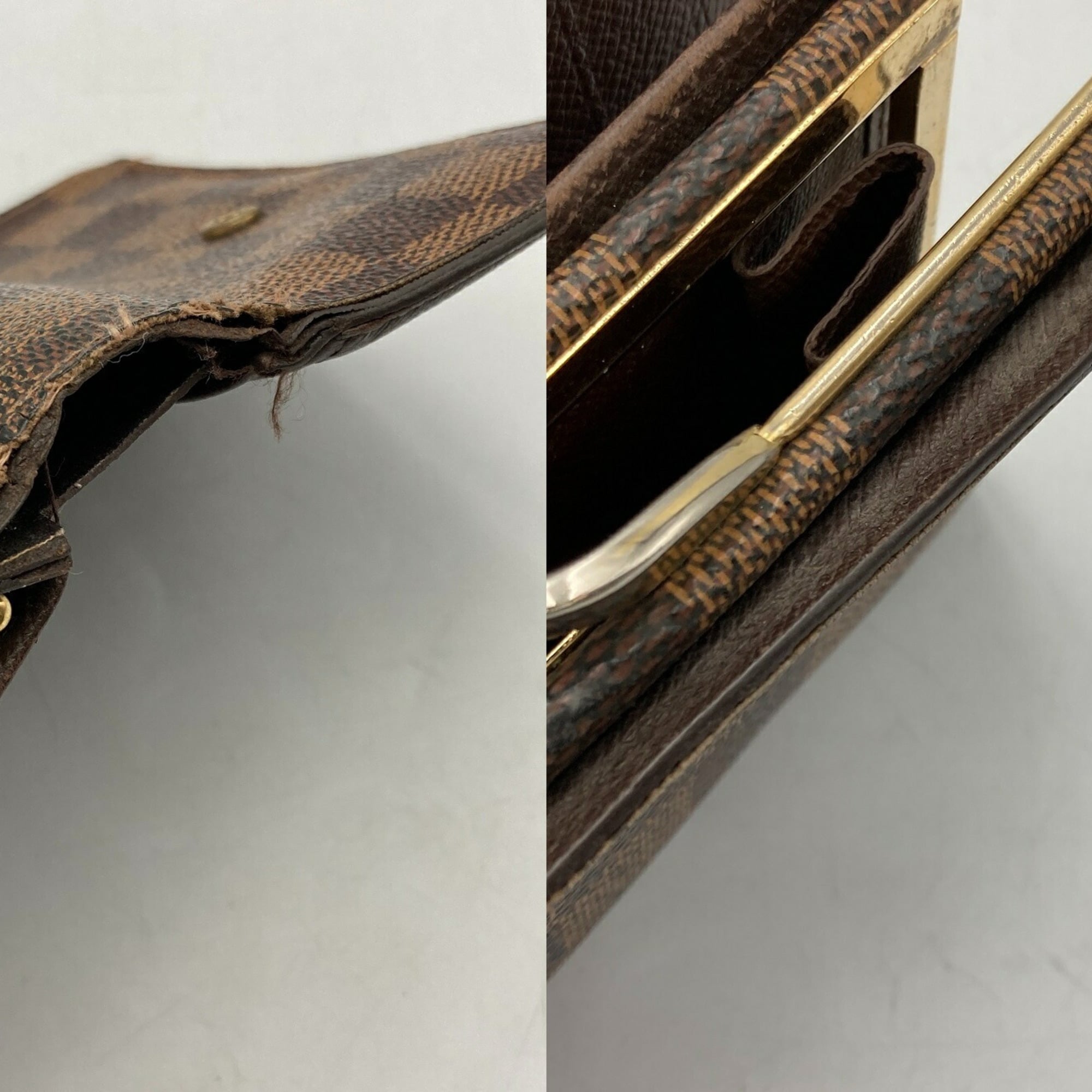 Louis Vuitton Brown Pvc Leather Wallet