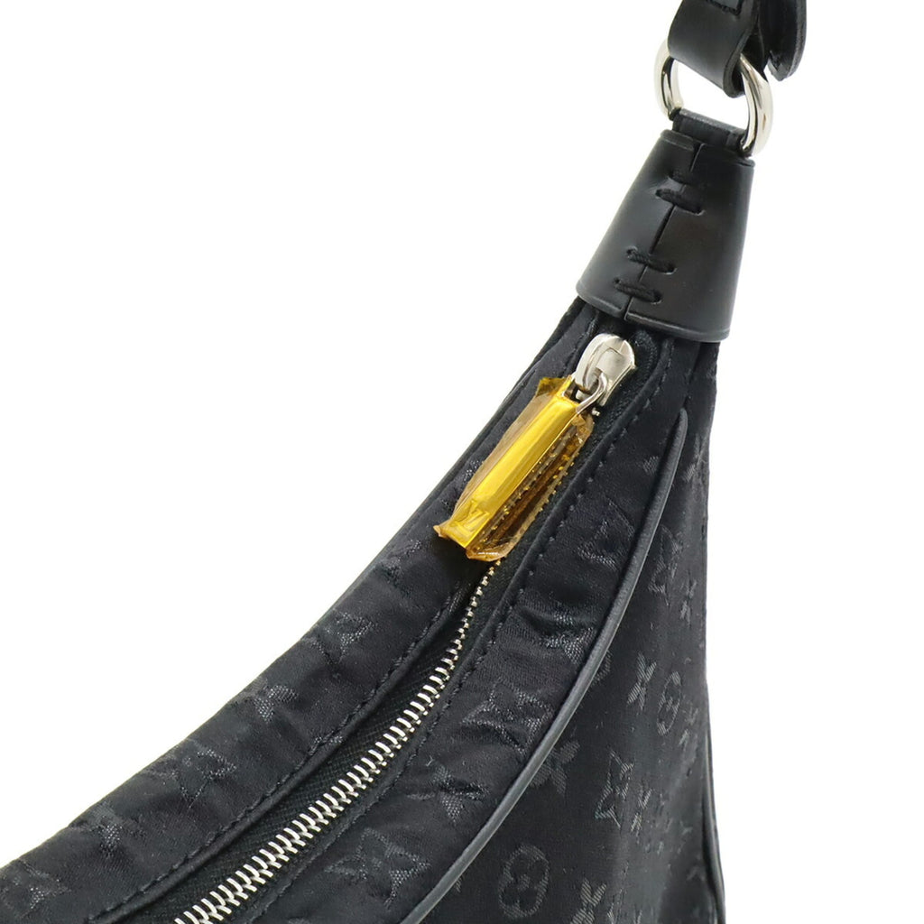 Louis Vuitton Noir Monogram Satin Leather Pouch