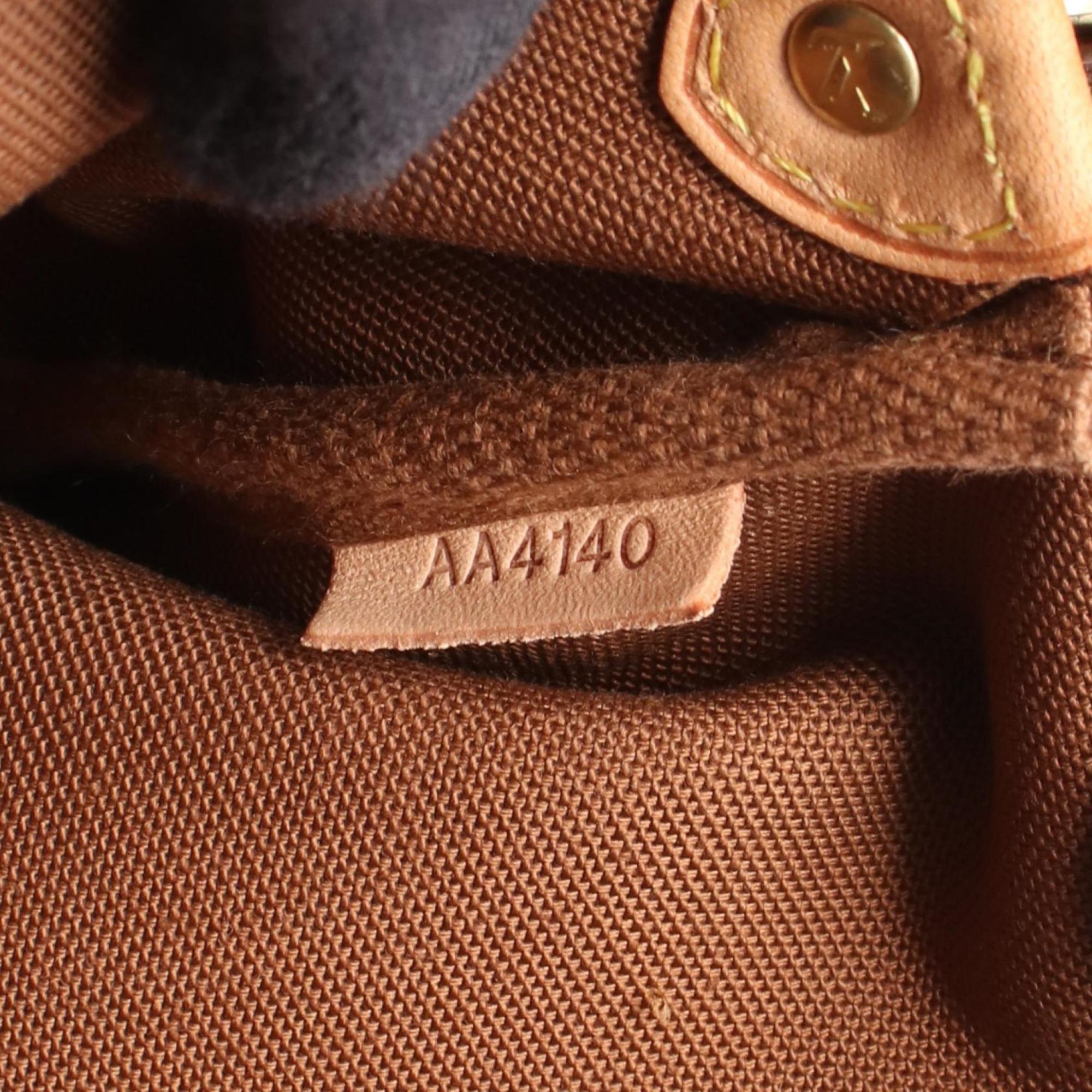 Louis Vuitton Brown Coated Canvas Leather Shoulder Bag