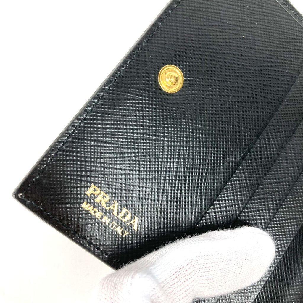 Prada Black Leather Wallet (Bi-Fold)