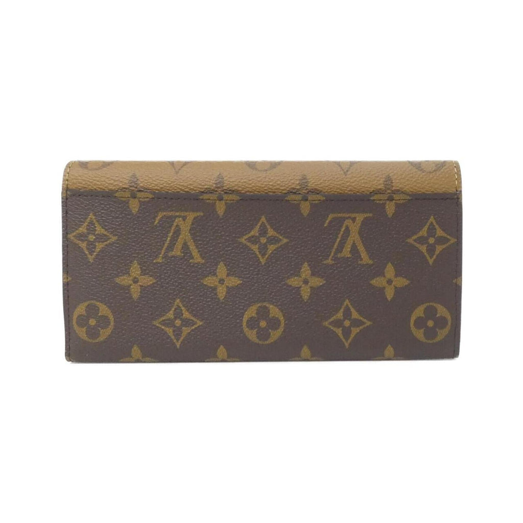 Louis Vuitton Marron Monogram Reverse Monogram Reverse Long Wallet
