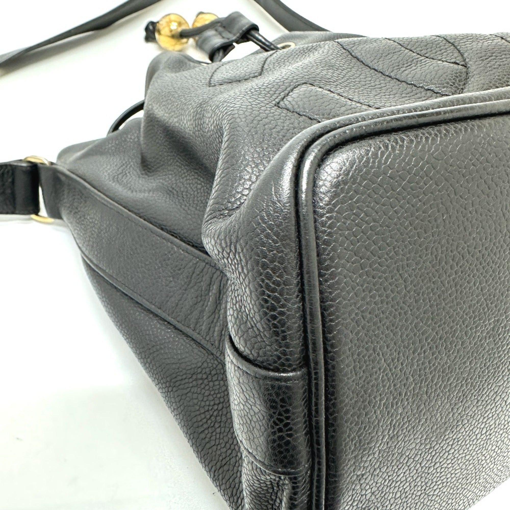 Chanel Black Leather Shoulder Bag