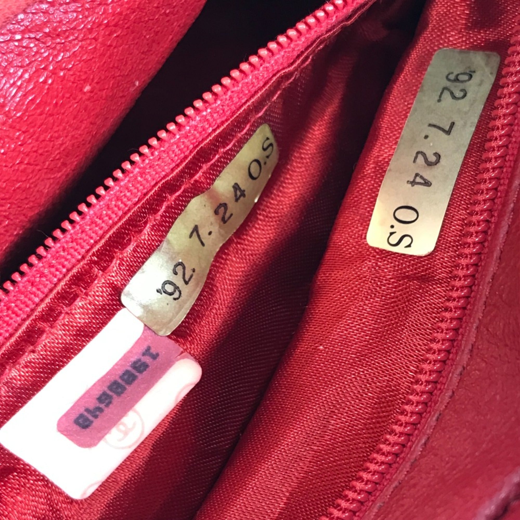 Chanel Red Cloth Shoulder Bag