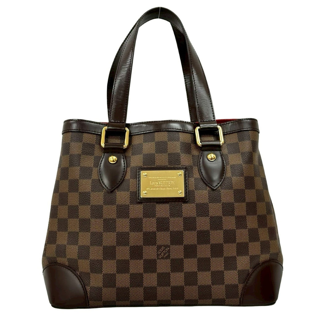 Louis Vuitton Brown Leather Pvc Handbag Tote Bag