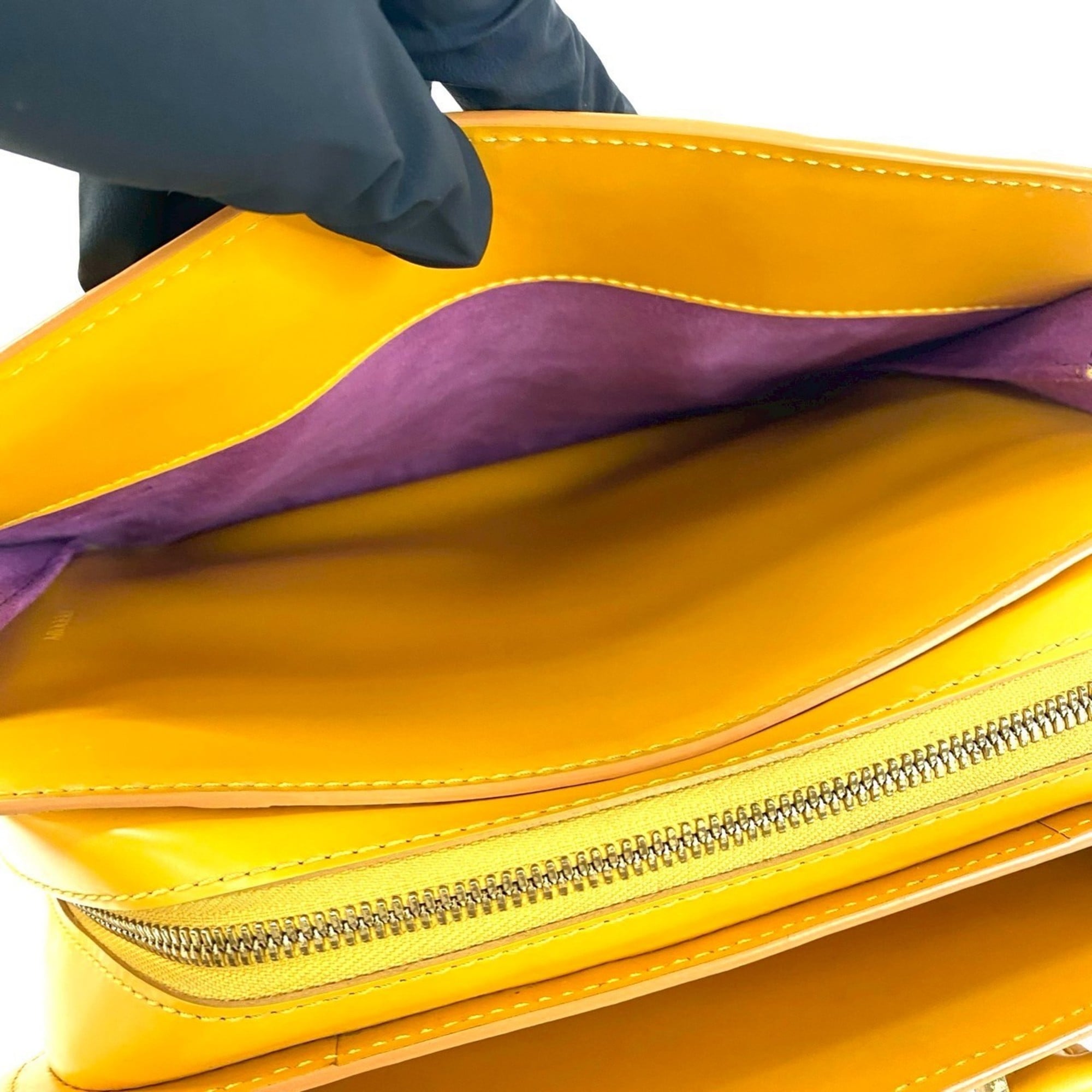 Louis Vuitton Yellow Epi Leather Handbag