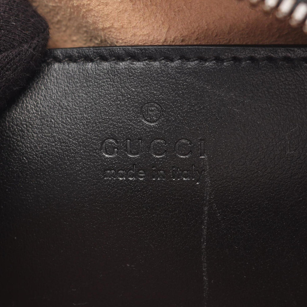 Gucci Black Leather Handbag Shoulder Bag (Pre-Owned)