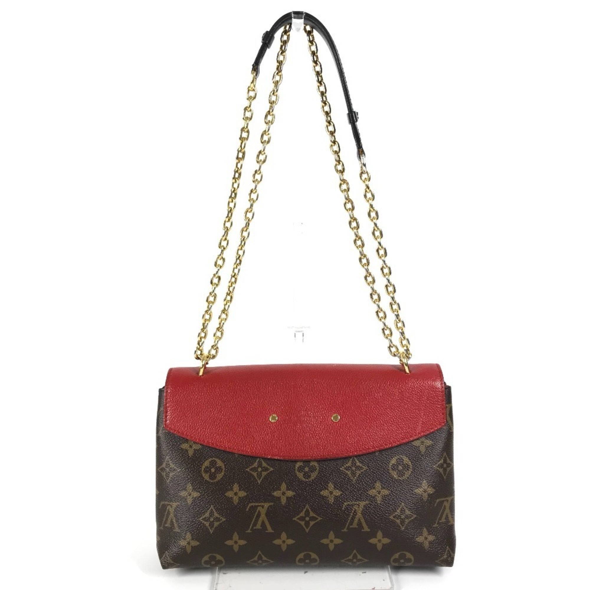 Louis Vuitton Brown Red Color Monogram Pochette Shoulder Bag