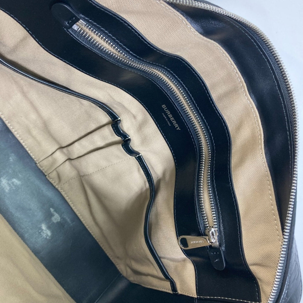 Burberry Black Leather Handbag Shoulder Bag