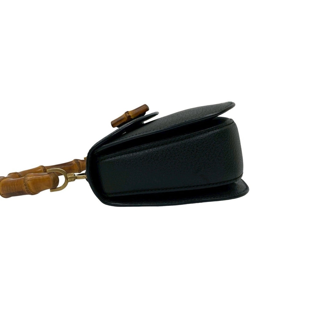 Gucci Black Leather Handbag (Pre-Owned)