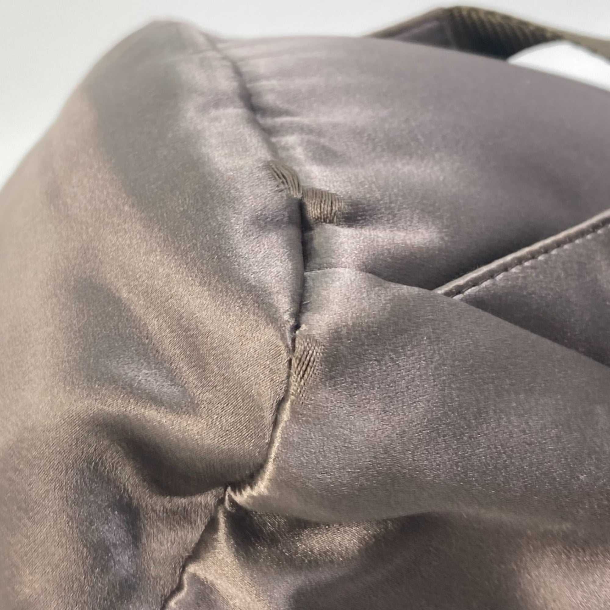 Prada Brown Satin Backpack
