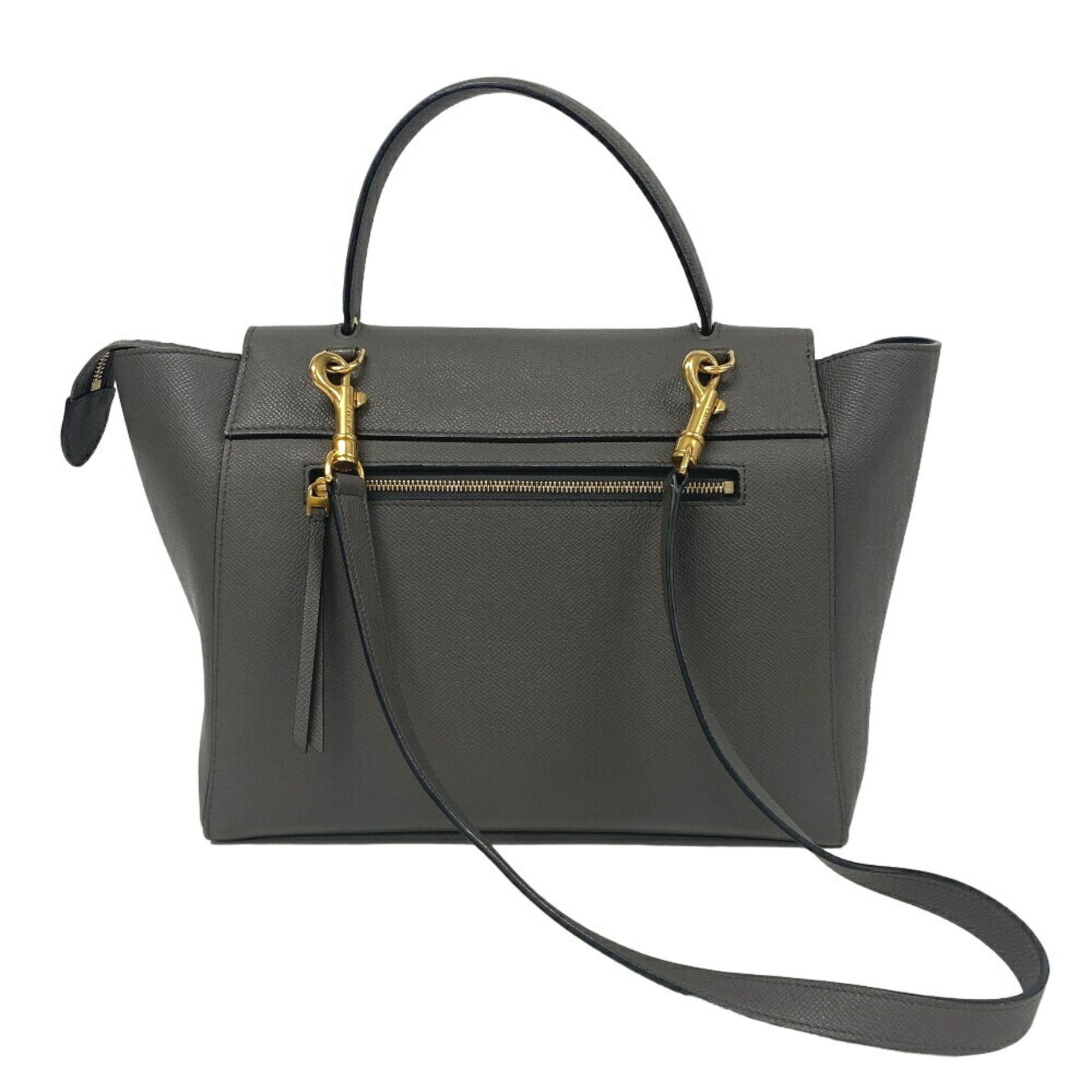 Celine Gray Leather Handbag