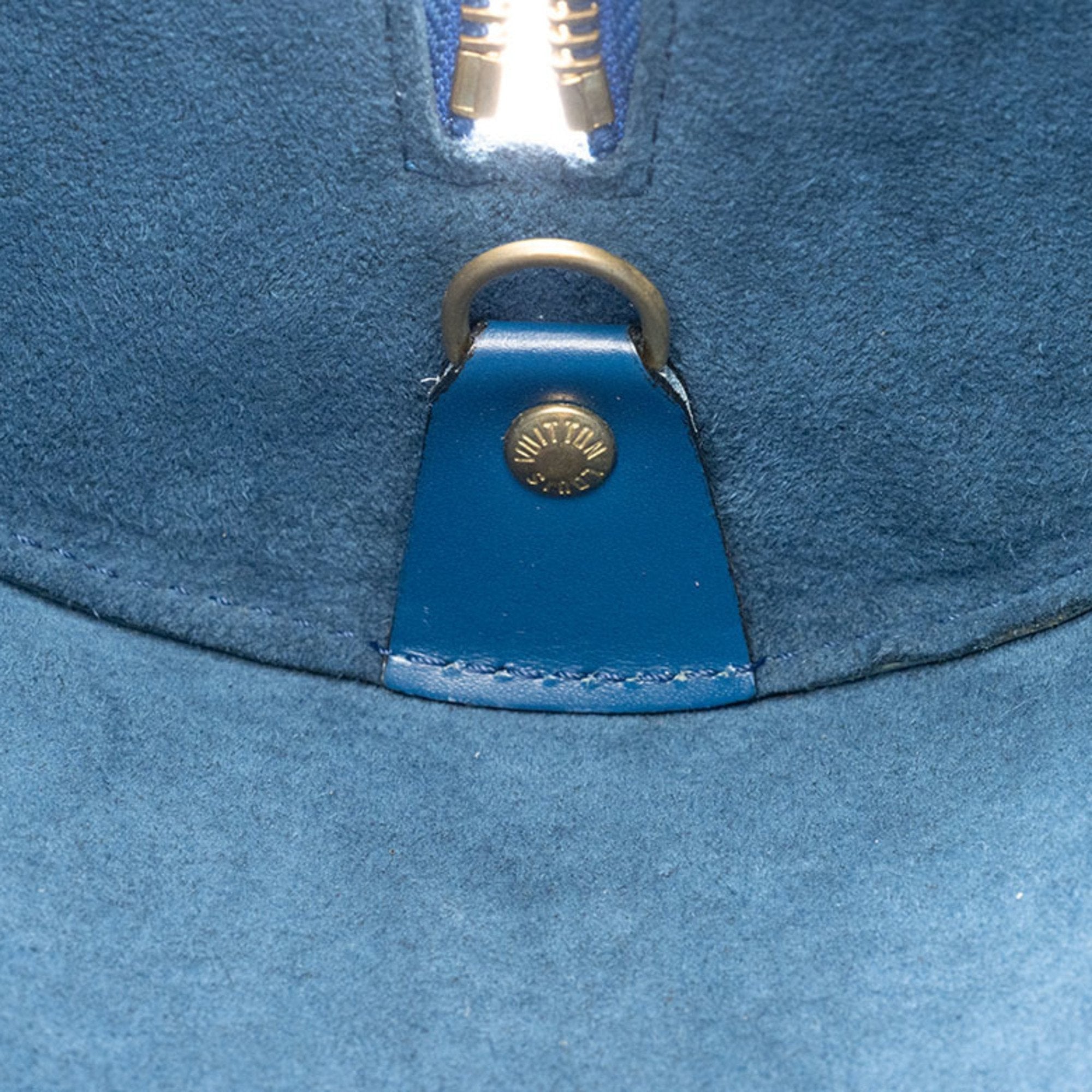 Louis Vuitton Epi Toledo Blue Epi Leather Handbag