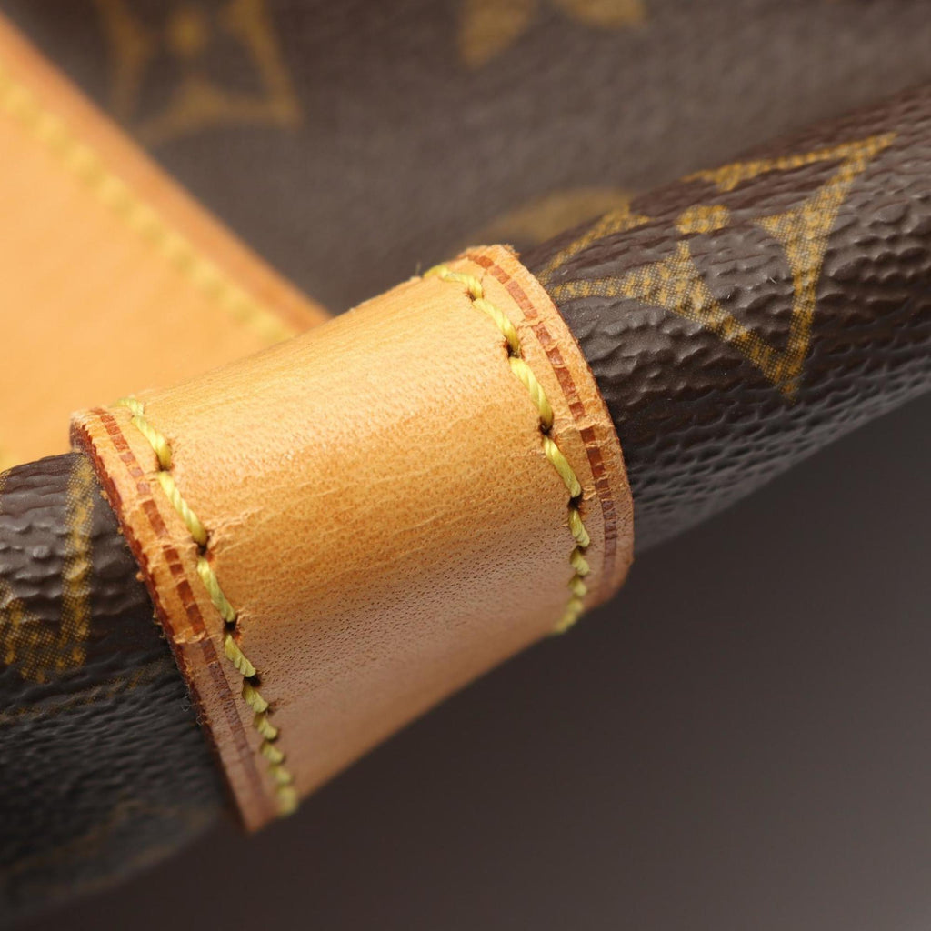 Louis Vuitton Brown Coated Canvas Leather Monogram Boston Bag