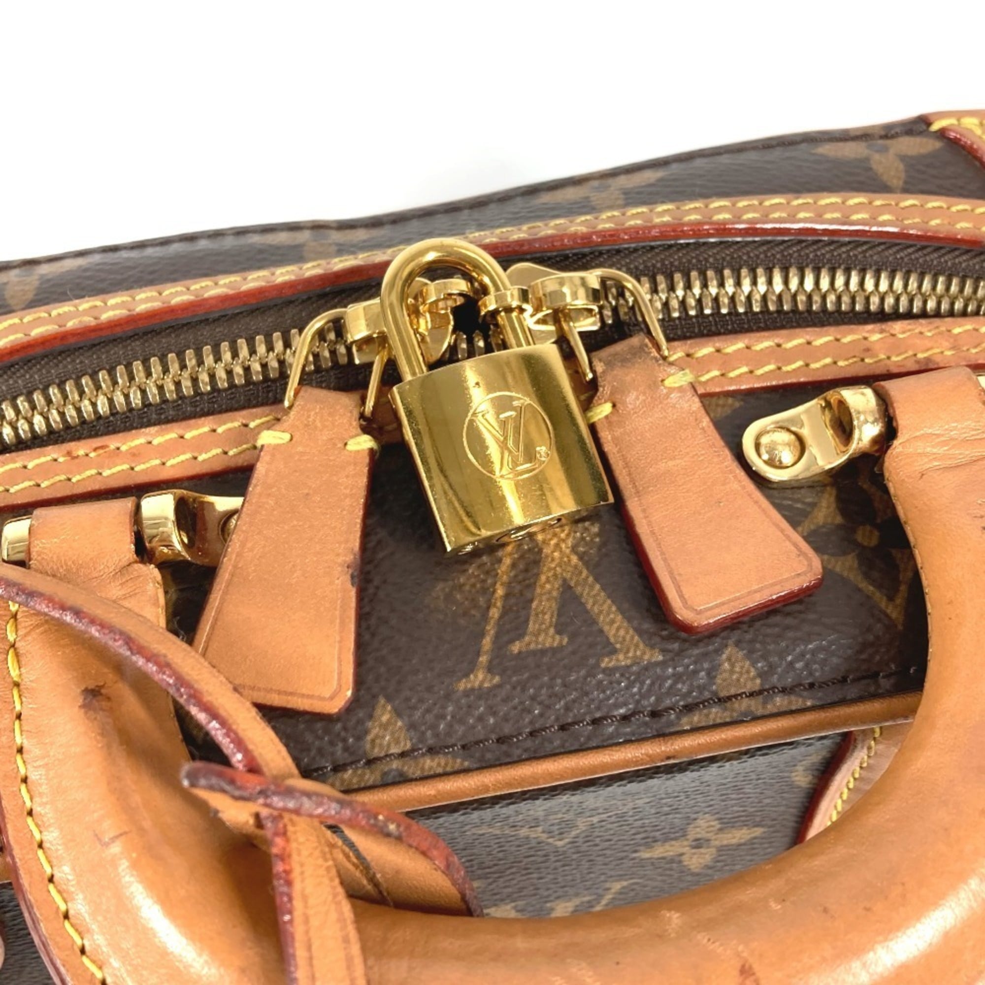 Louis Vuitton Brown Monogram Boston Bag Handbag Shoulder Bag