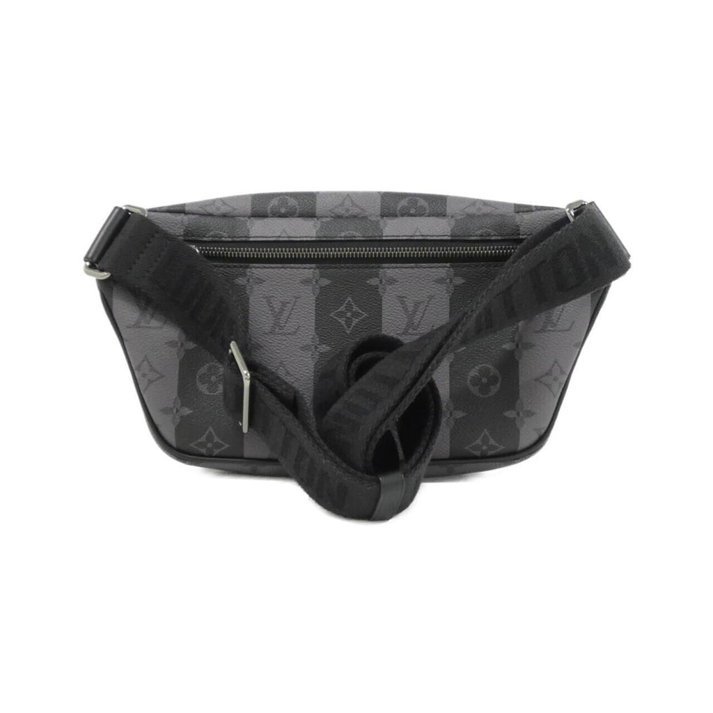 Louis Vuitton Black Coated Canvas Shoulder Bag