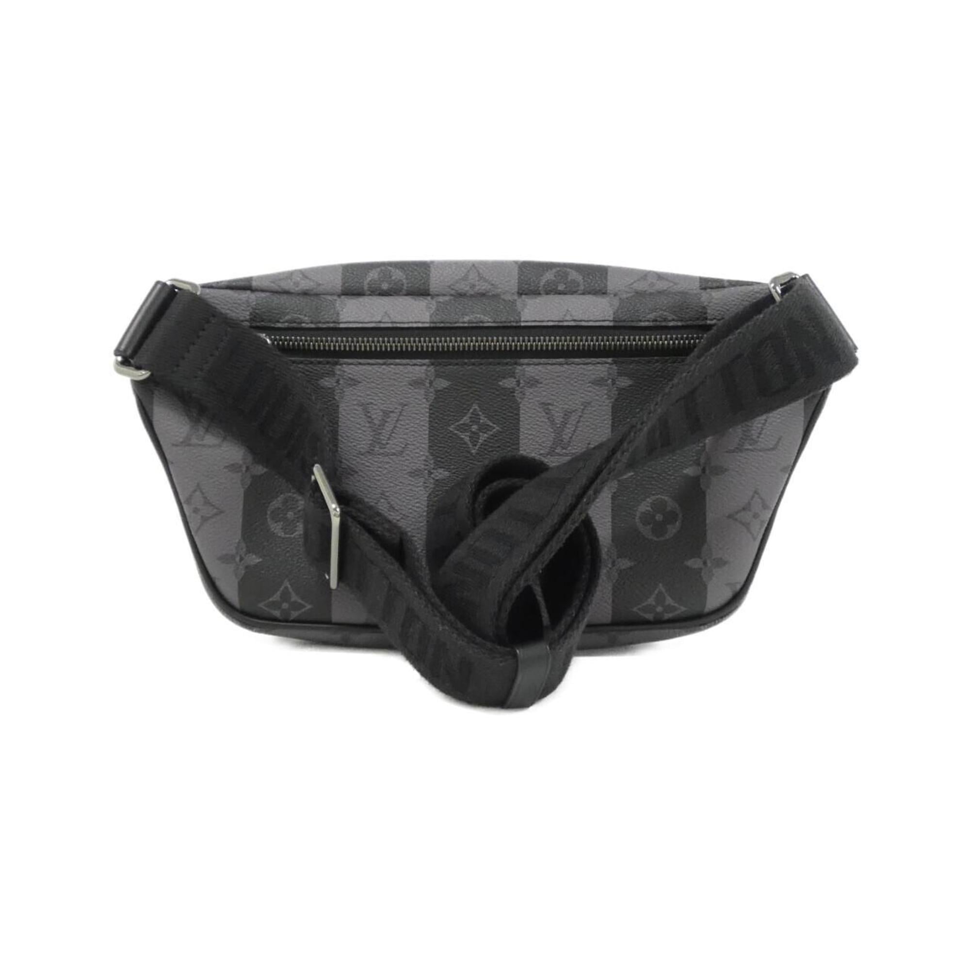 Louis Vuitton Black Coated Canvas Shoulder Bag