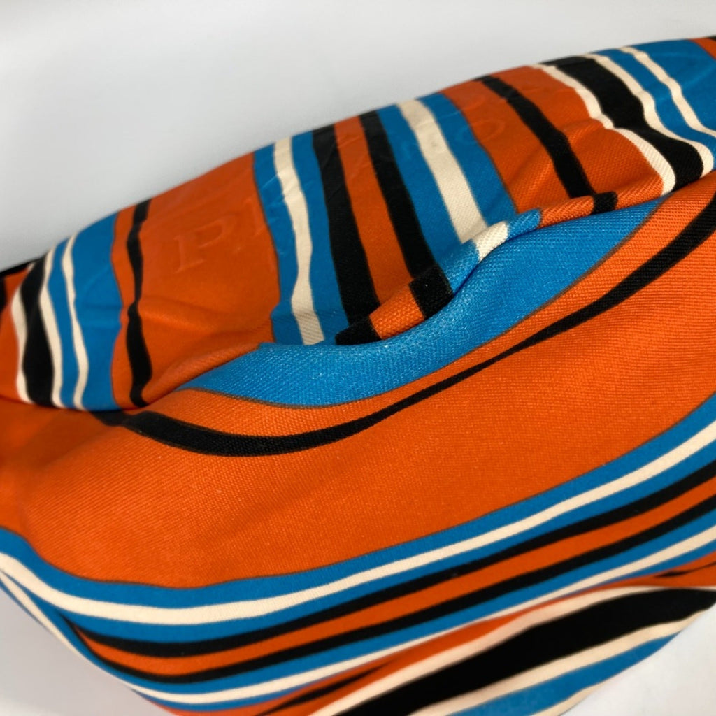 Prada Orange Cloth Shoulder Bag