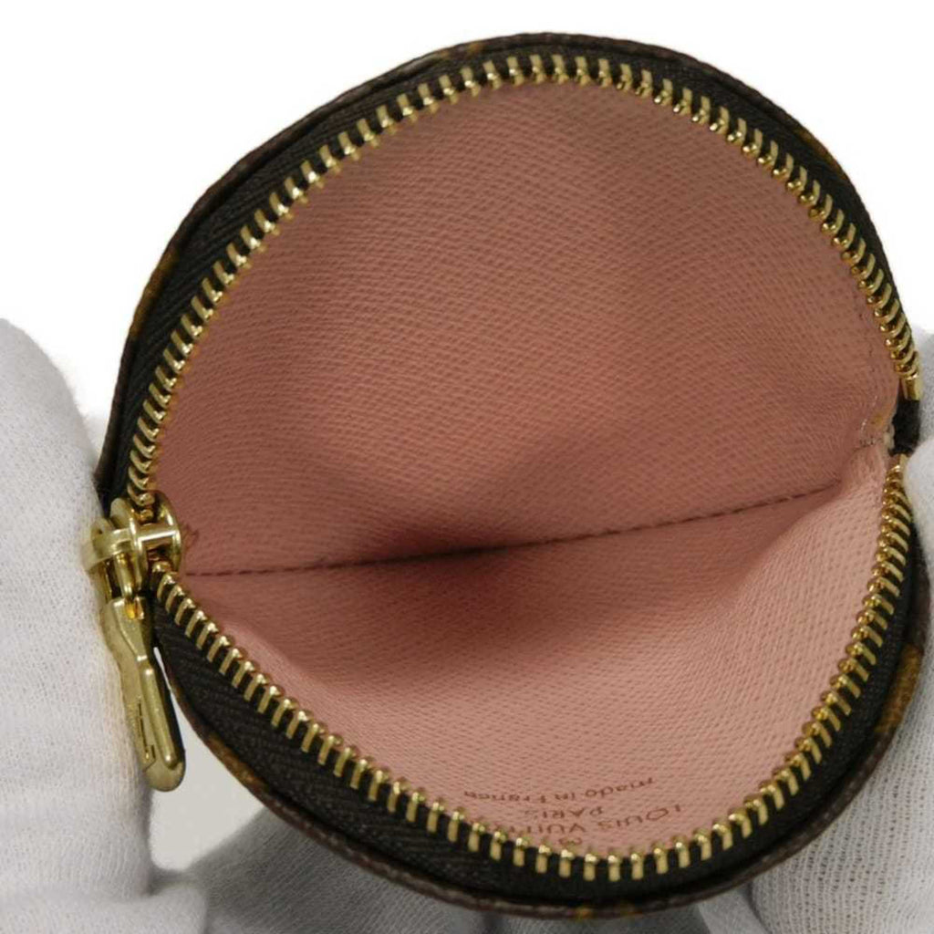 Louis Vuitton Monogram Brown Pink Monogram Coin Purse/Coin Case