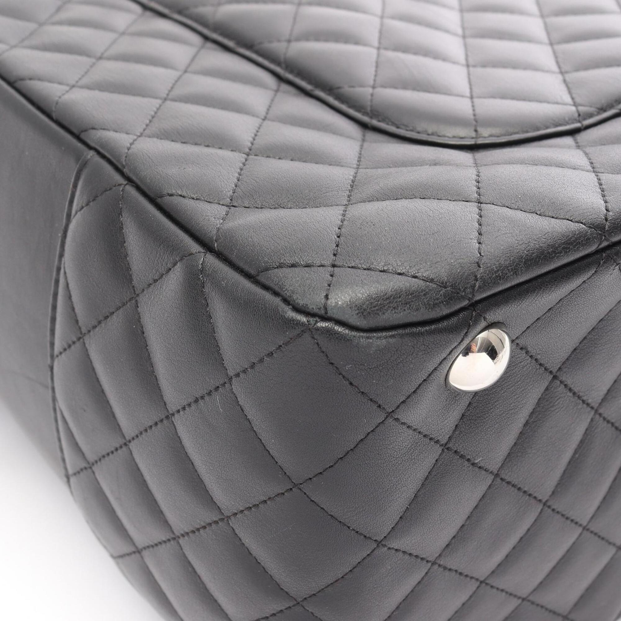 Chanel Black Gray Cambon Ligne Handbag Shoulder Bag
