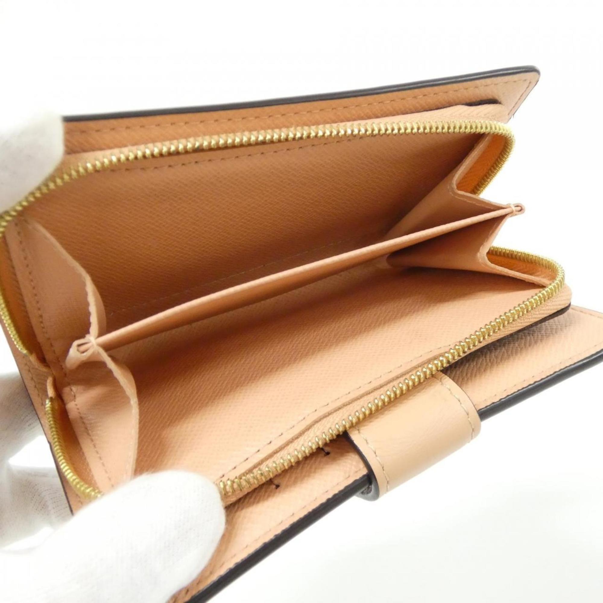 Louis Vuitton Brown Cream Coated Canvas Wallet