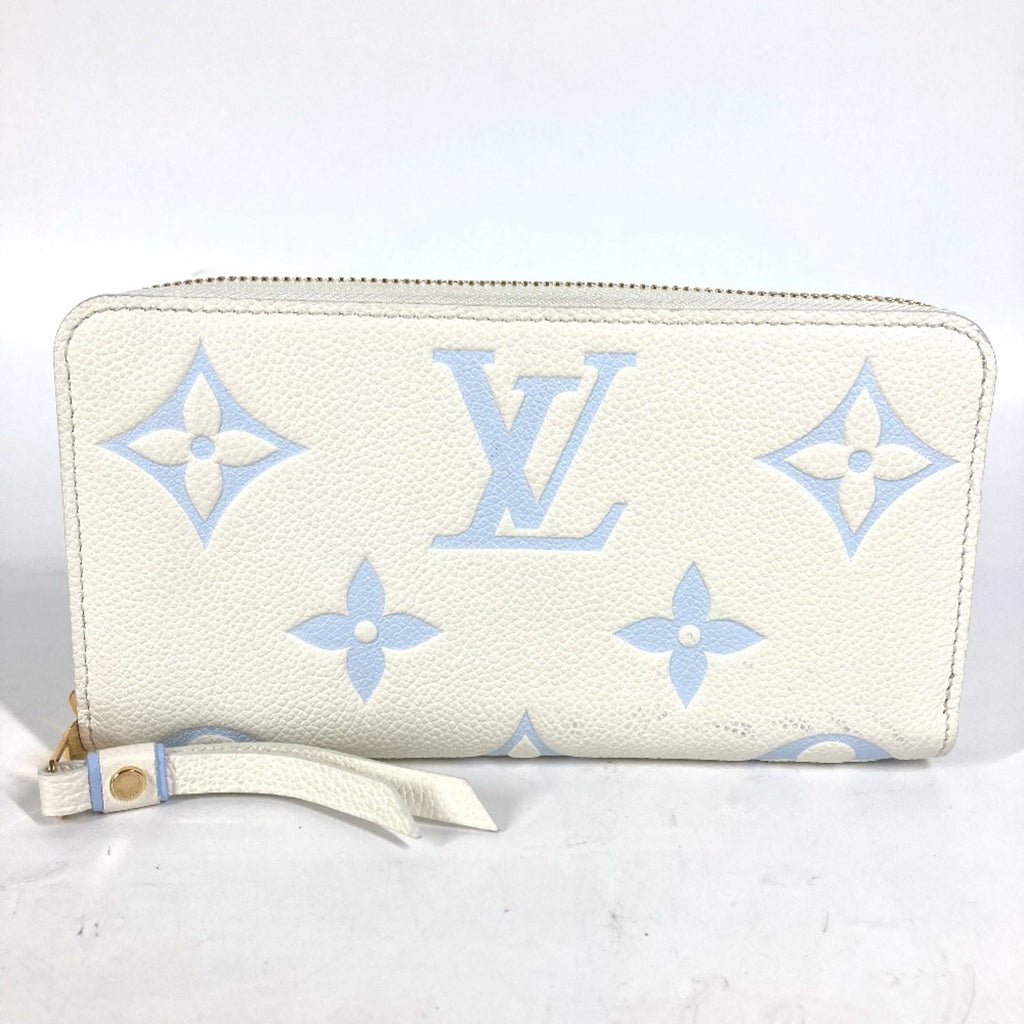Louis Vuitton Monogram Empreinte Blue White Monogram Empreinte Long Bill Wallet