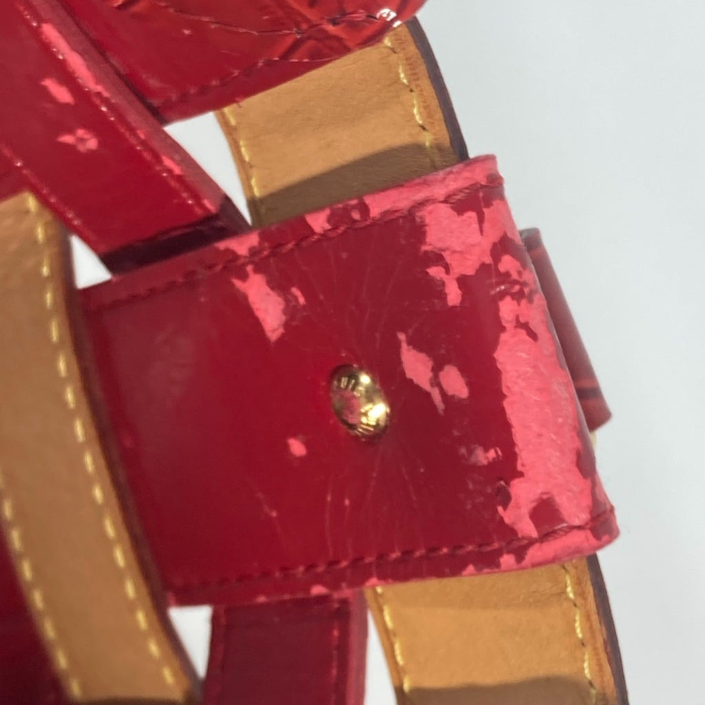 Louis Vuitton Brown Red Color Monogram Shoulder Bag Tote Bag