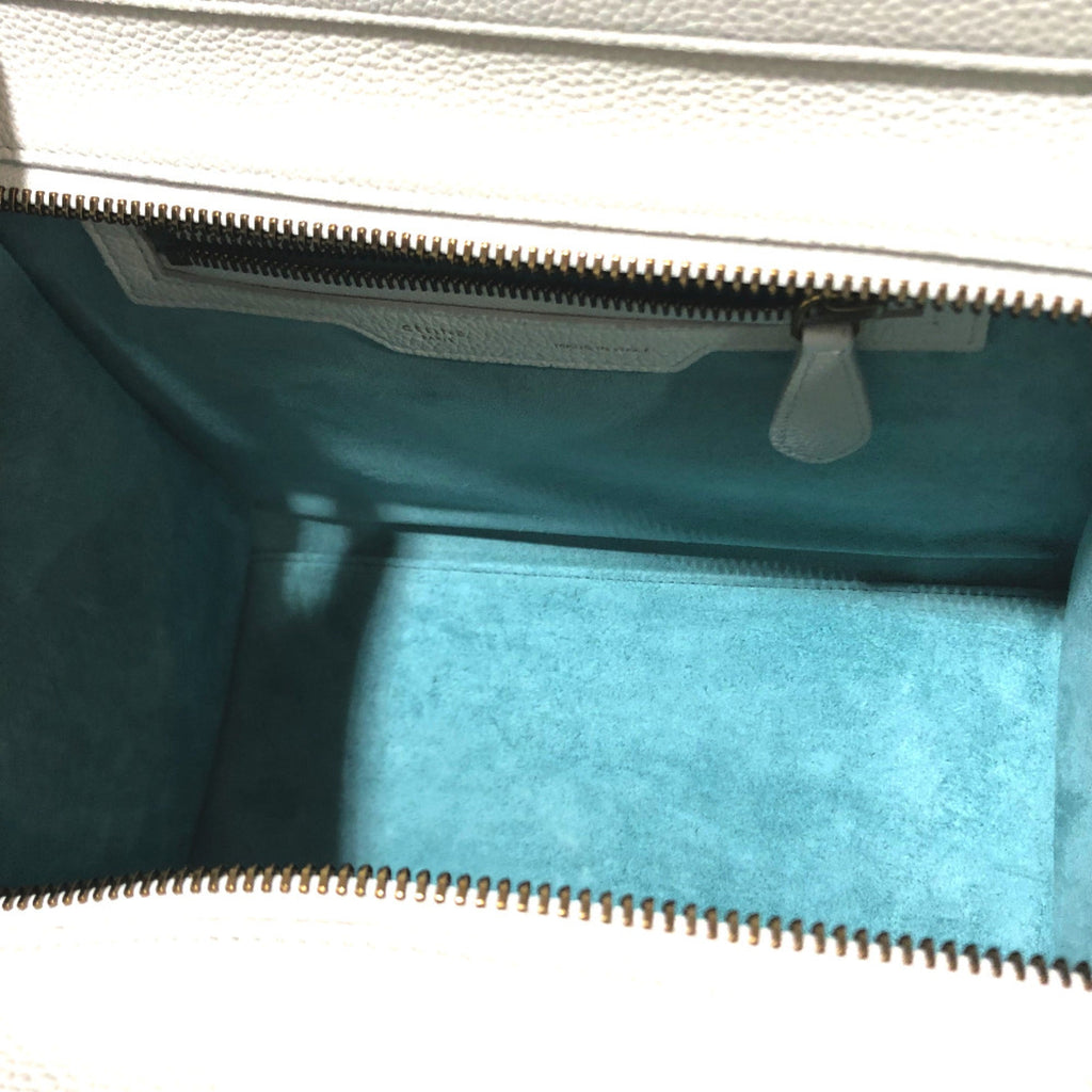 Celine White Leather Handbag