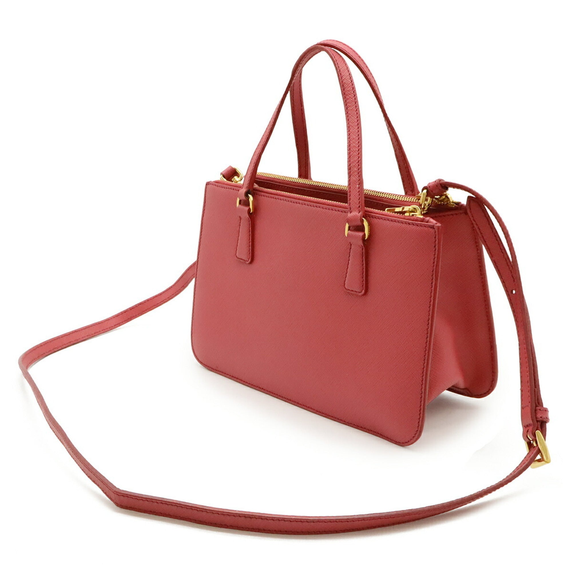 Prada Saffiano Pink Leather Handbag Shoulder Bag