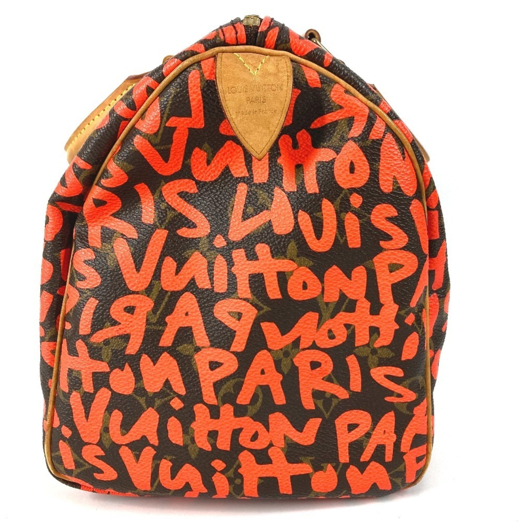 Louis Vuitton Monogram Graffiti Lv Orange Orange Monogram Graffiti Boston Bag Handbag