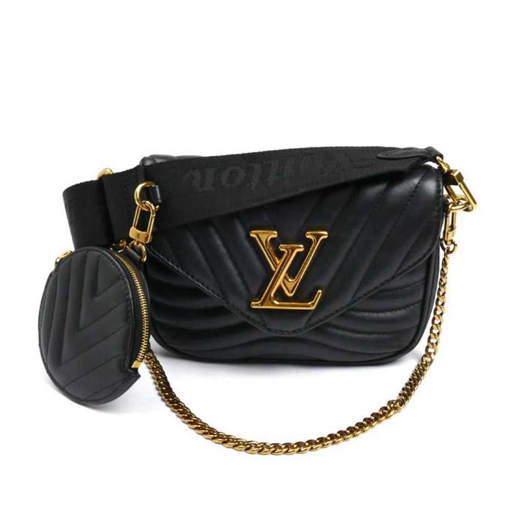 Louis Vuitton Black Leather Pochette Shoulder Bag