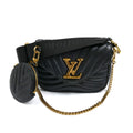 Louis Vuitton Black Leather Pochette Shoulder Bag