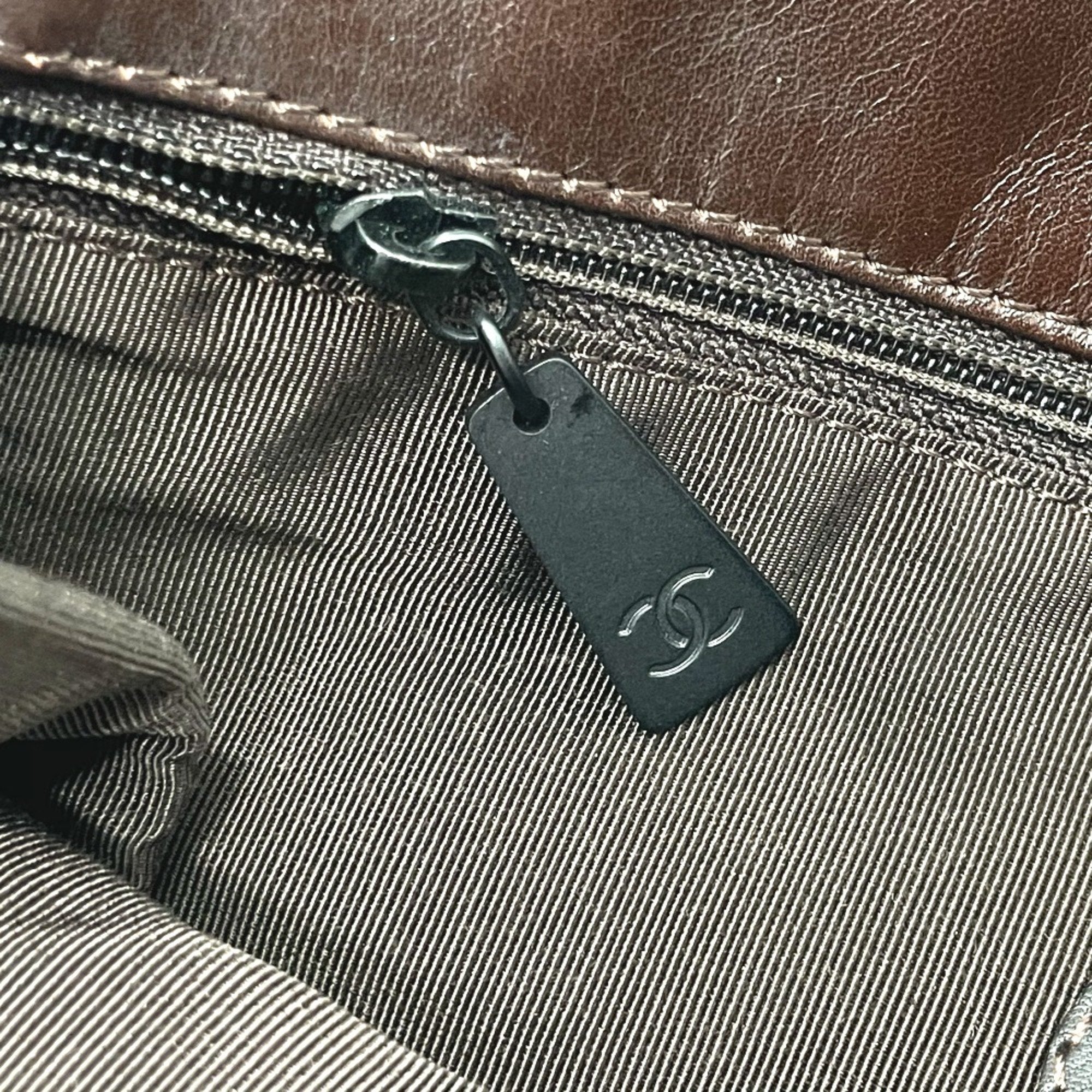 Chanel Brown Leather Shoulder Bag