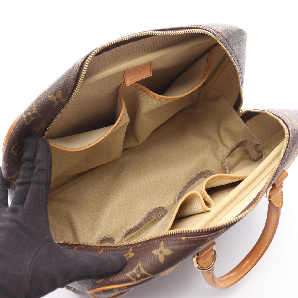 Louis Vuitton Brown Coated Canvas Leather Handbag