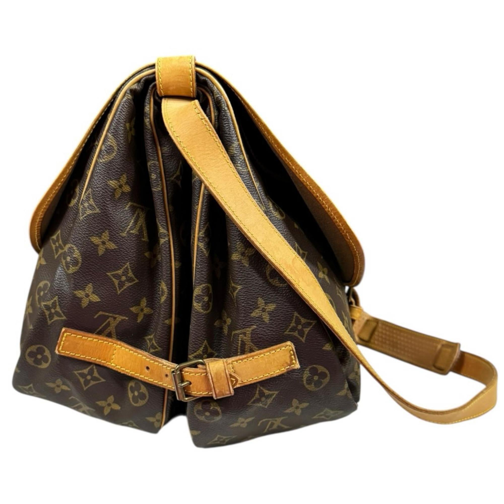 Louis Vuitton Brown Monogram Canvas Shoulder Bag
