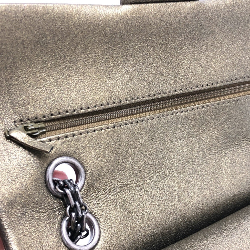 Chanel Bronze Leather Shoulder Bag