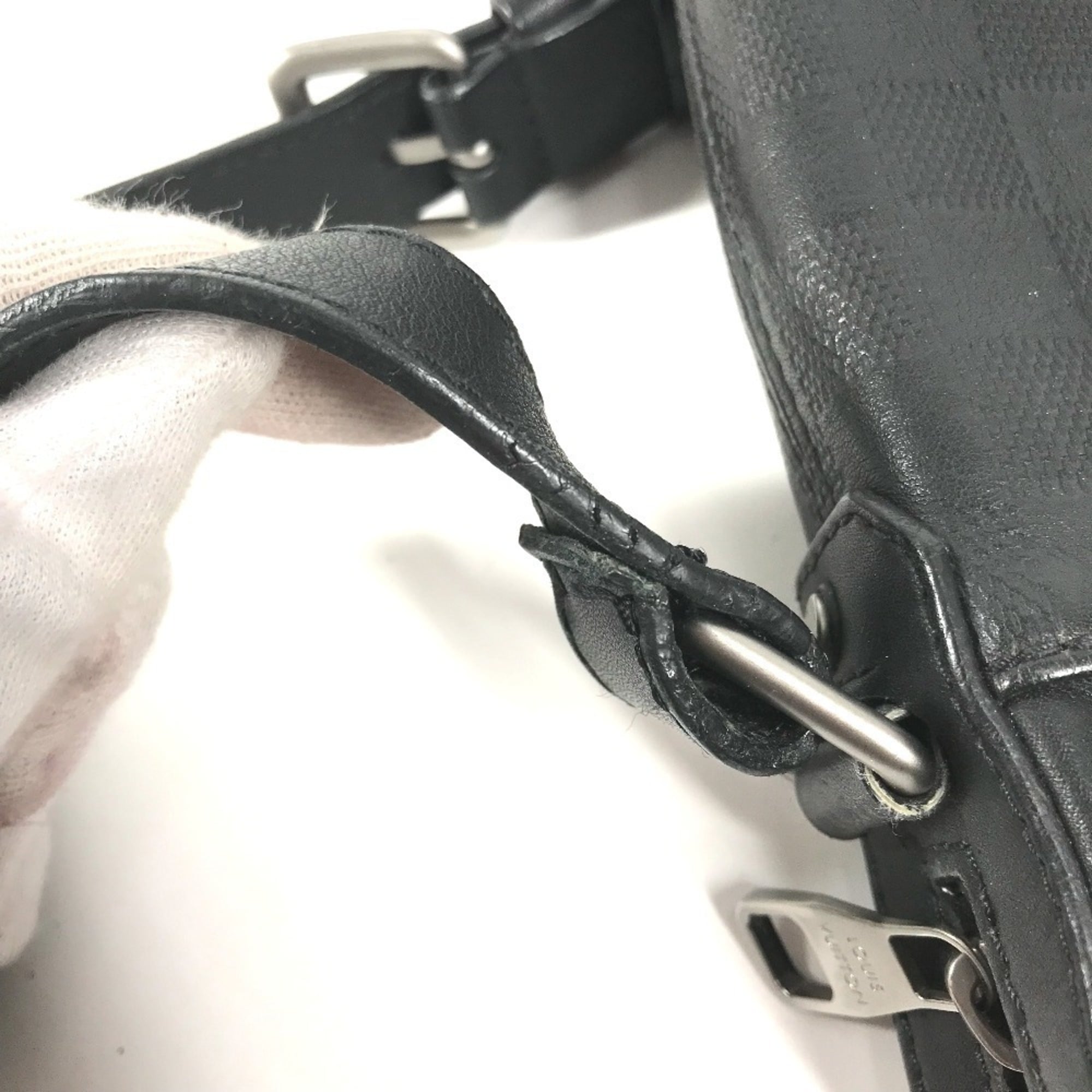 Louis Vuitton Black Damier Infini Pochette Shoulder Bag