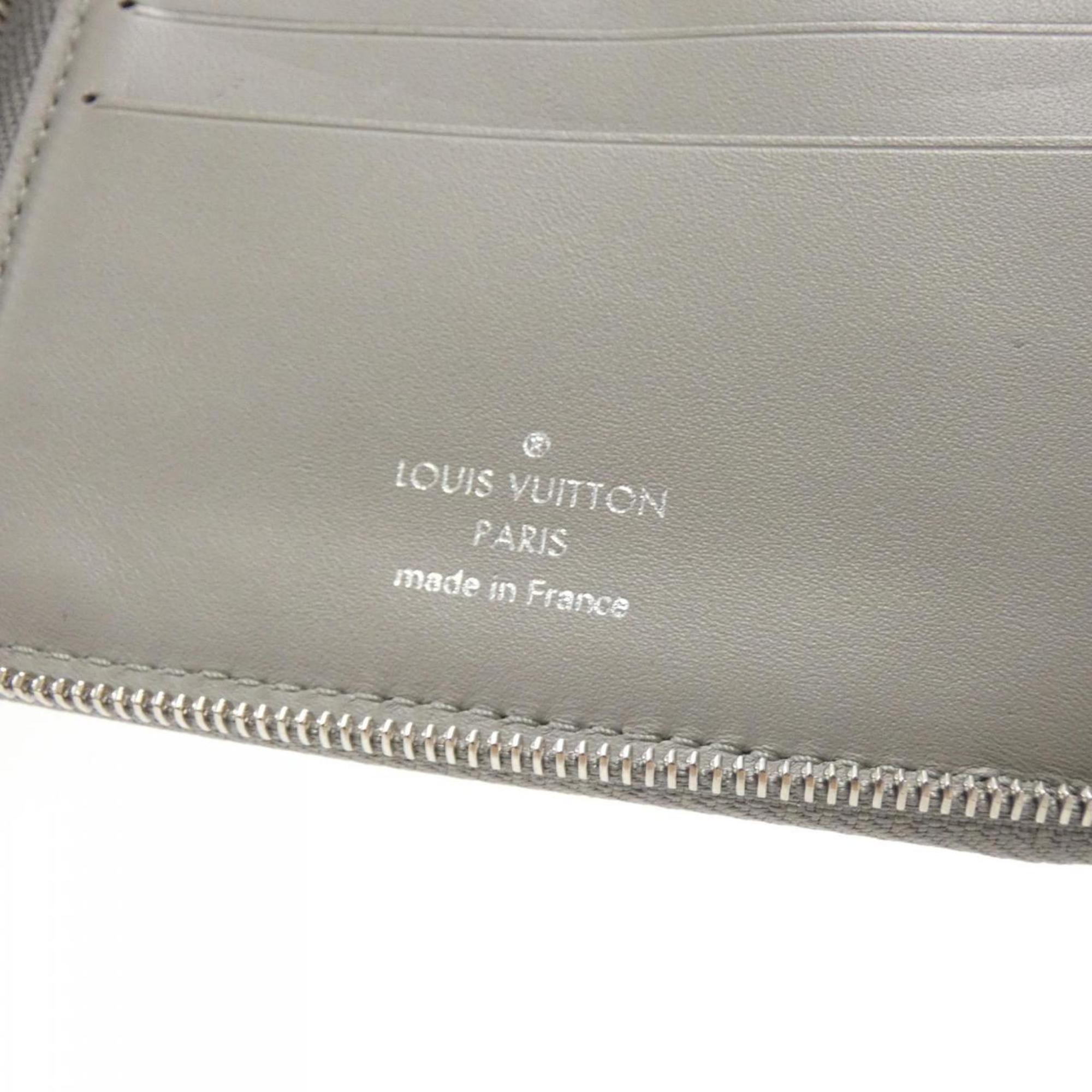 Louis Vuitton Metallic Gray Leather Wallet
