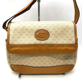 Gucci Off-White Micro Gg Leather Shoulder Bag (Pre-Owned)