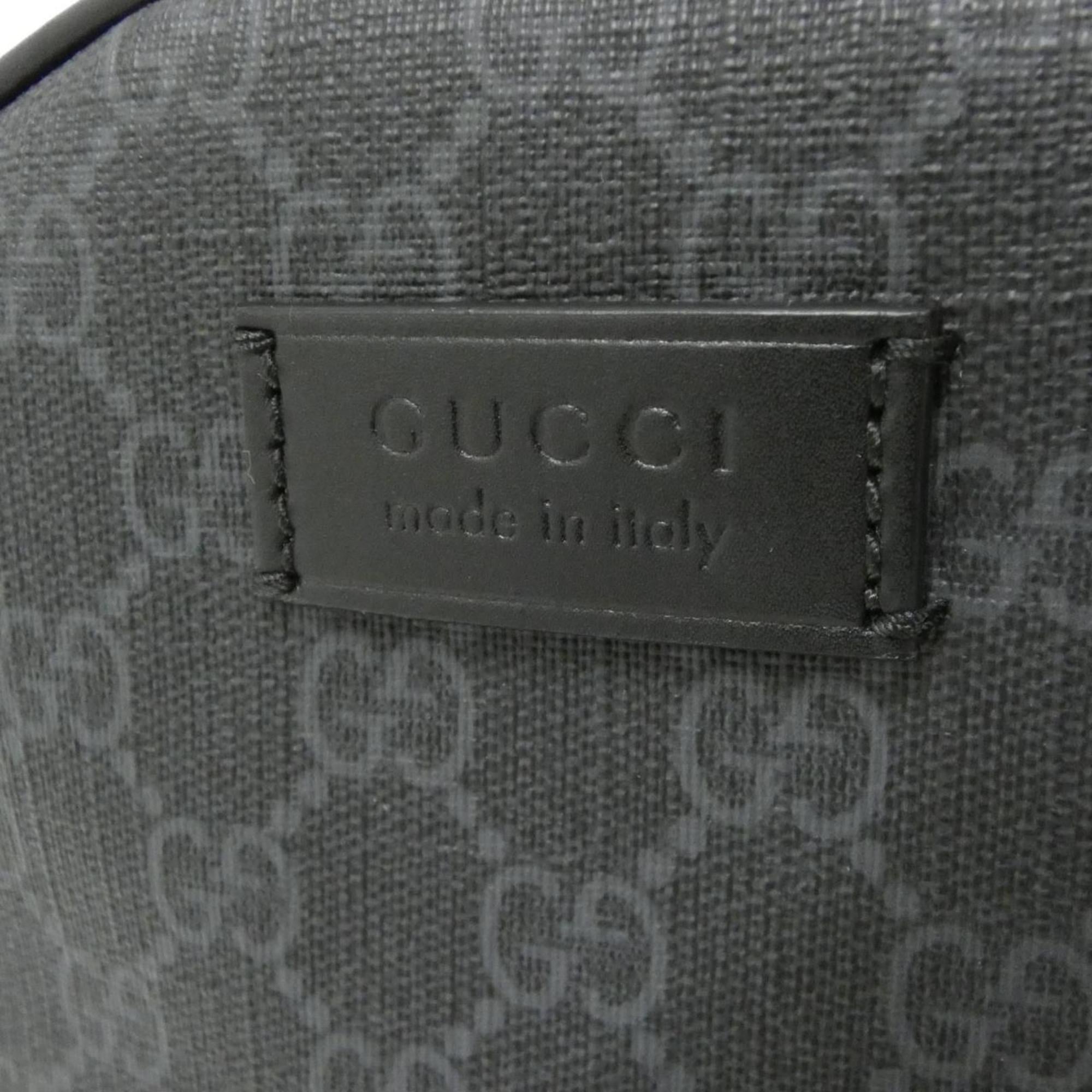 Gucci Black Gray Gg Supreme Shoulder Bag (Pre-Owned)