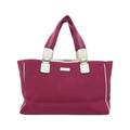 Gucci Pink White Nylon Handbag (Pre-Owned)