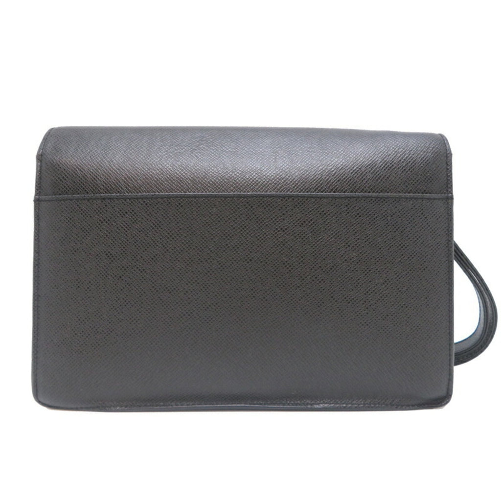 Louis Vuitton Taiga Ardoise Black Galle Taiga Leather Clutch Bag
