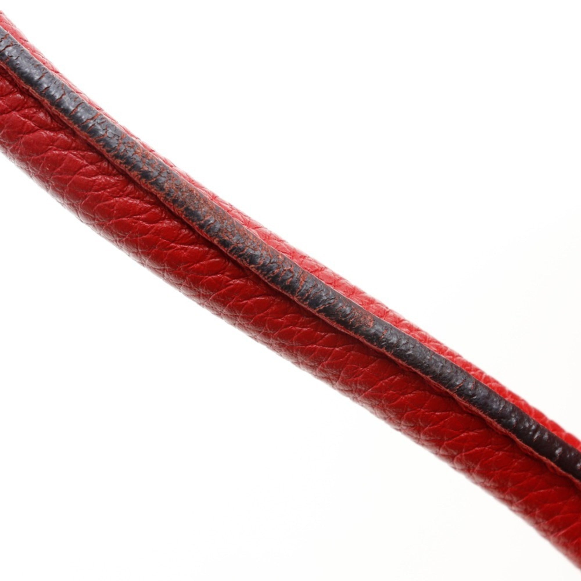 Celine Red Color Leather Handbag