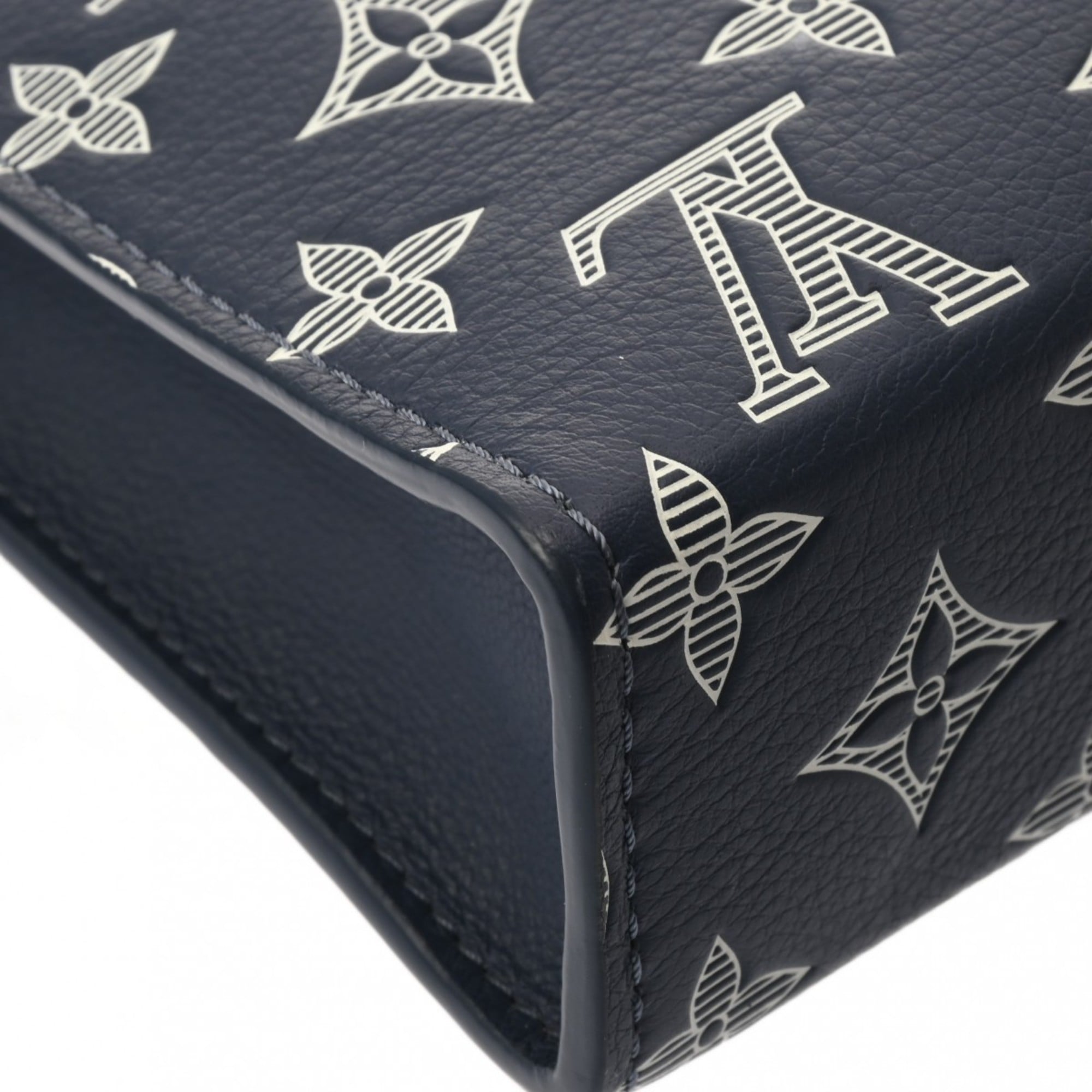 Louis Vuitton Blue Navy Monogram Shadow Pouch Shoulder Bag
