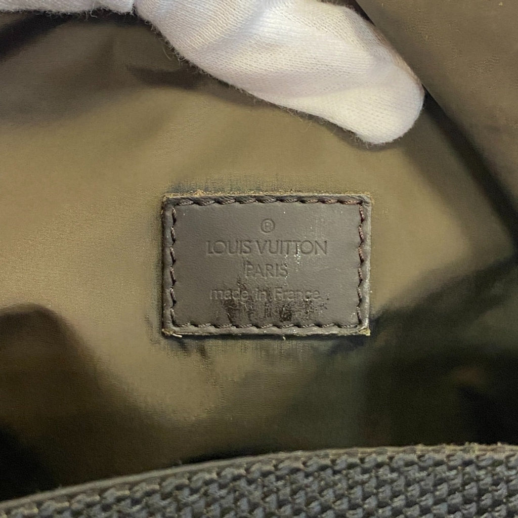 Louis Vuitton Black Canvas Messenger Bag Shoulder Bag