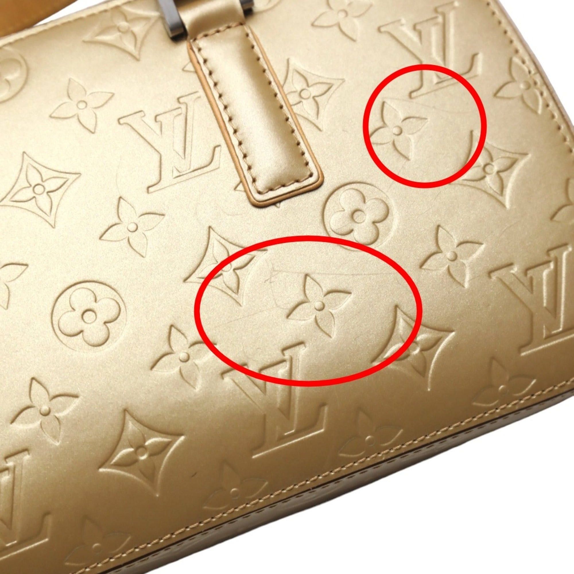 Louis Vuitton Gold Monogram Mat Handbag