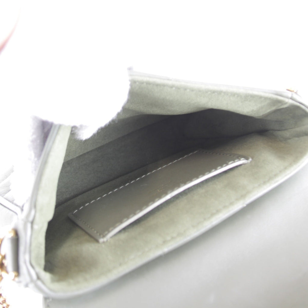Louis Vuitton Khaki Leather Shoulder Bag