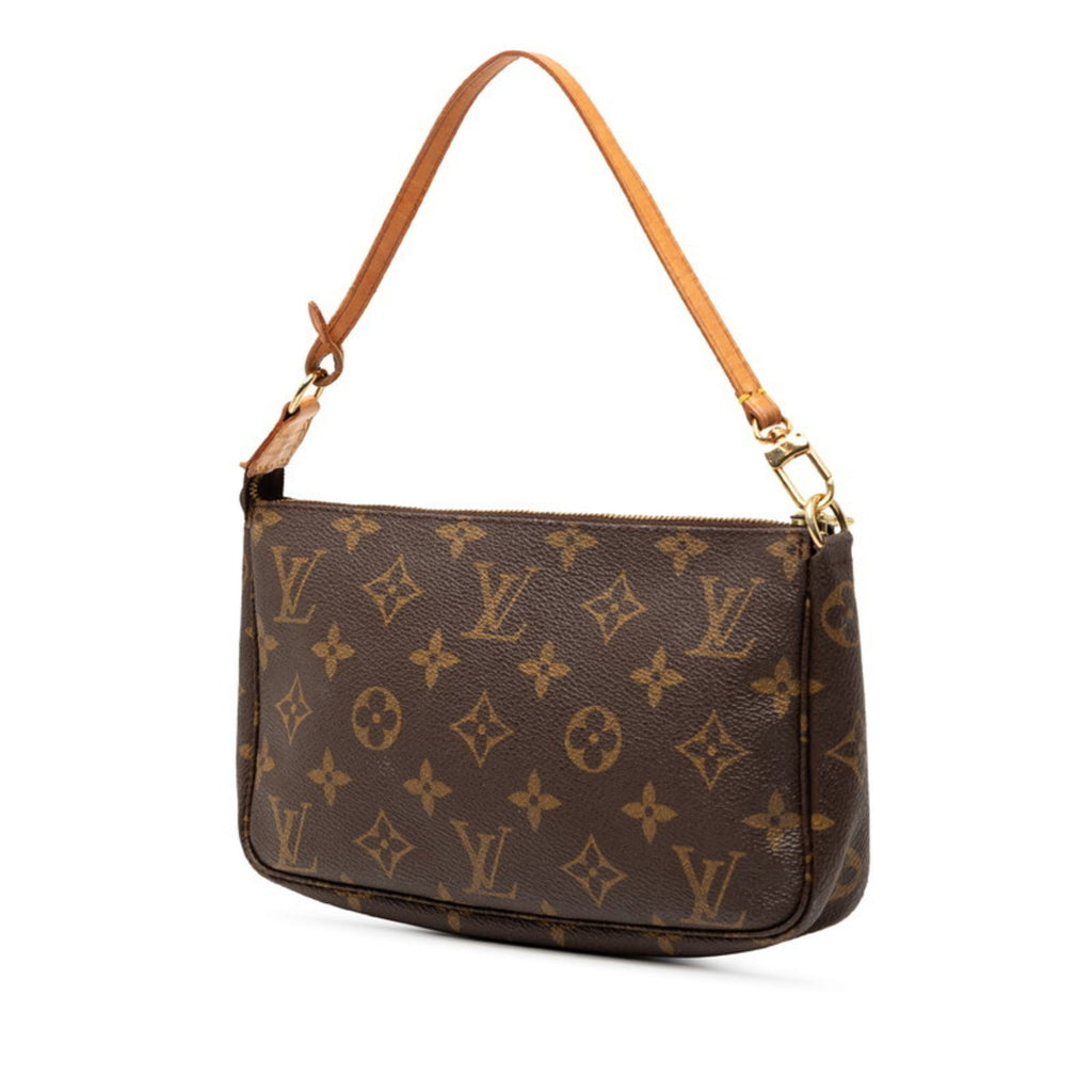 Louis Vuitton Brown Monogram Pvc Leather Pochette Shoulder Bag