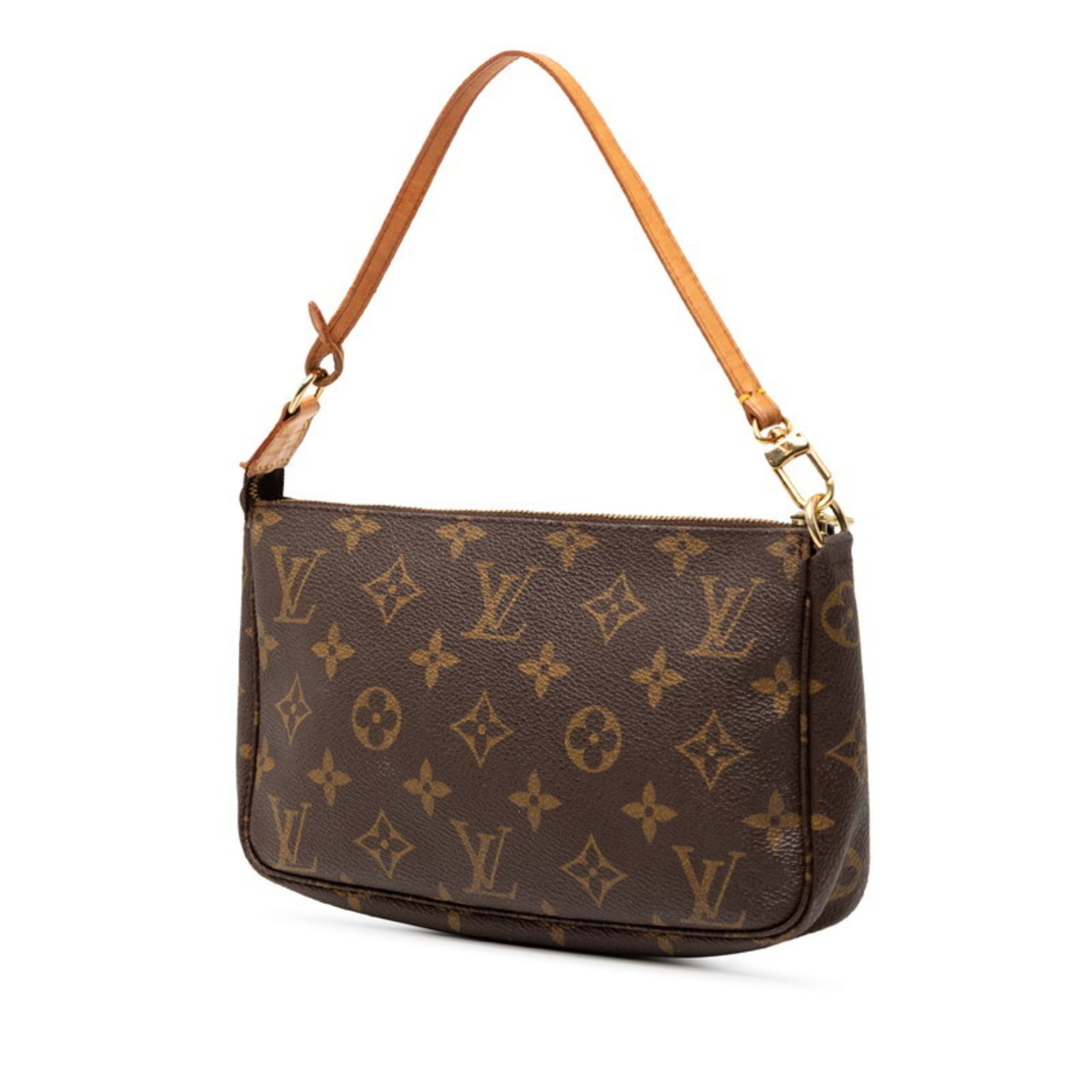 Louis Vuitton Brown Monogram Pvc Leather Pochette Shoulder Bag