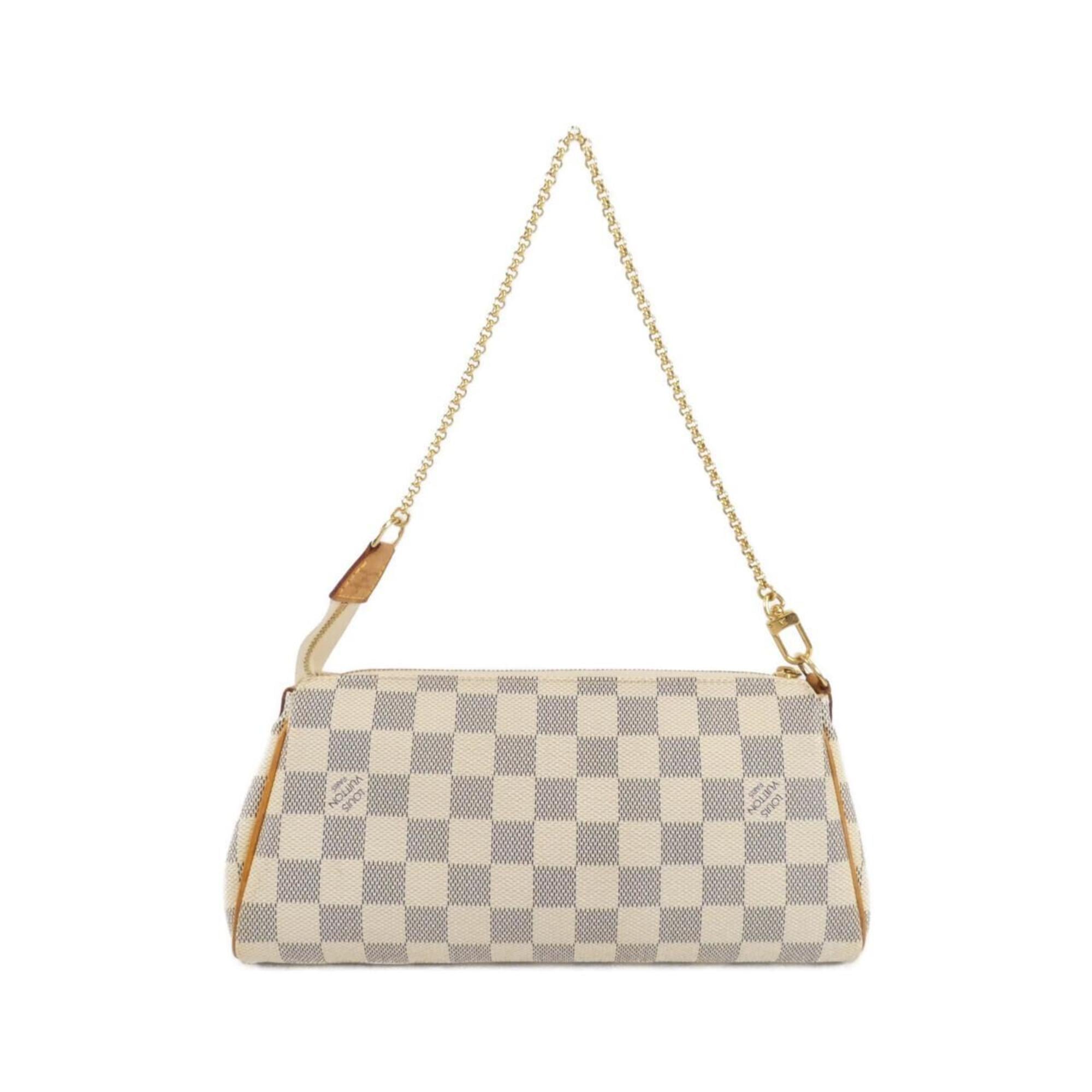 Louis Vuitton Azur White Coated Canvas Shoulder Bag